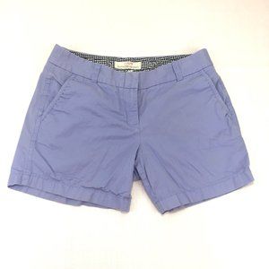 J Crew Blue Chino Shorts Women's Size 4